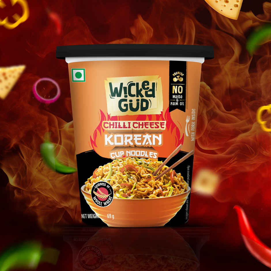 Wickedgud Chilli Cheese Instant Korean Cup Noodles