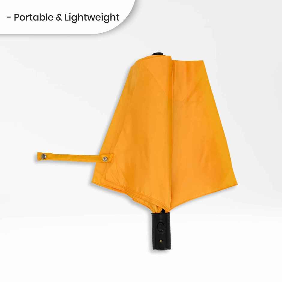 EUME Leatrix Auto-Open Lemon Umbrella | Golden Yellow | 21 Inch | 2 Fold