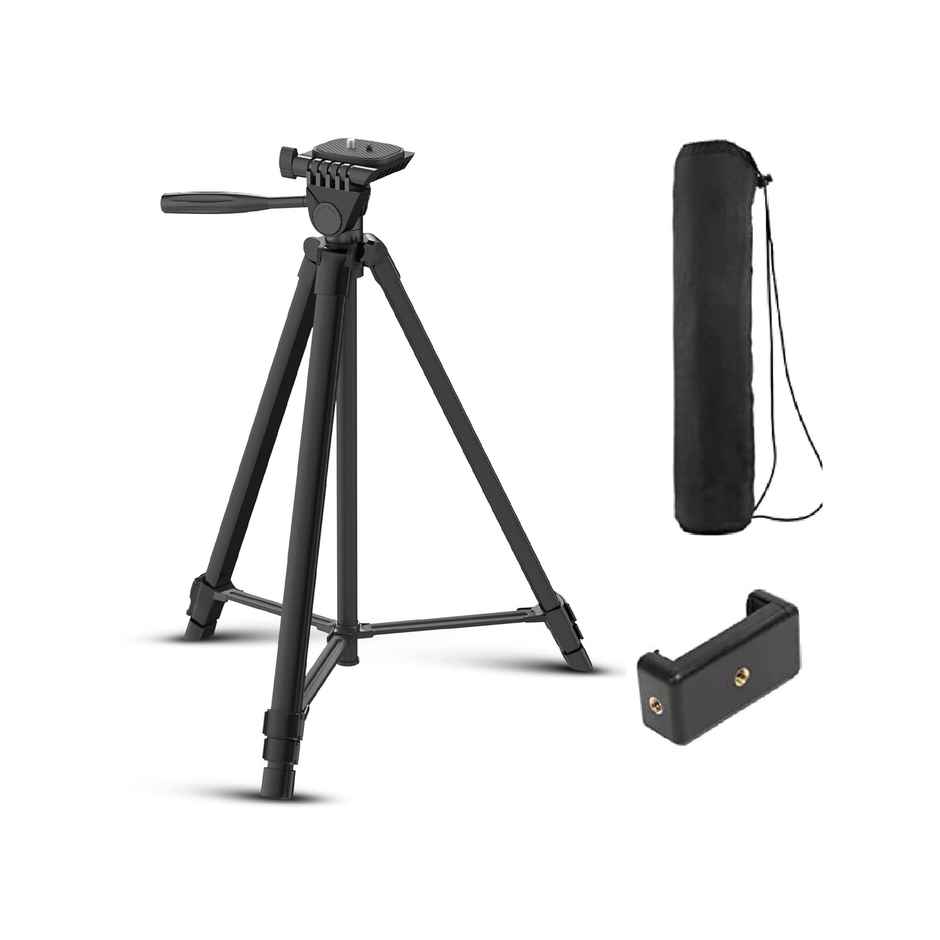 Digitek Dtr 480Lw 57 Inch Portable Aluminium Alloy Tripod With Smartphone Holder & 360� Ball Head