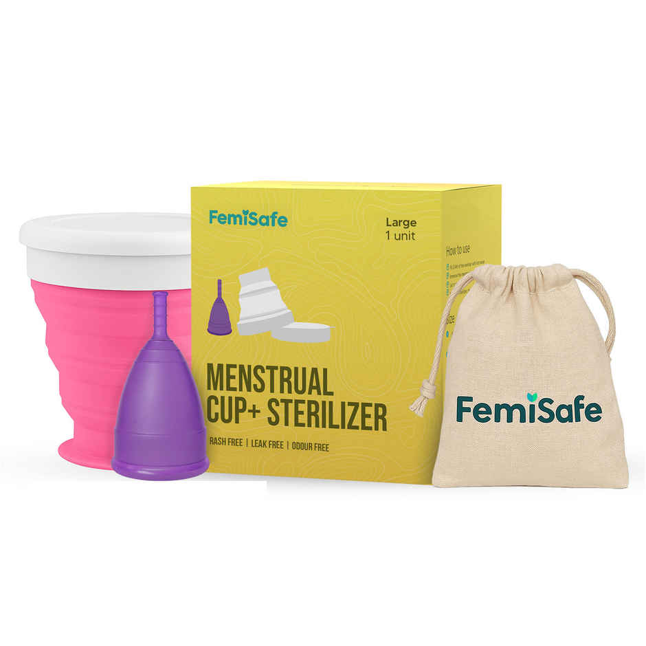 Femisafe Menstrual Cup & Sterilizer Large