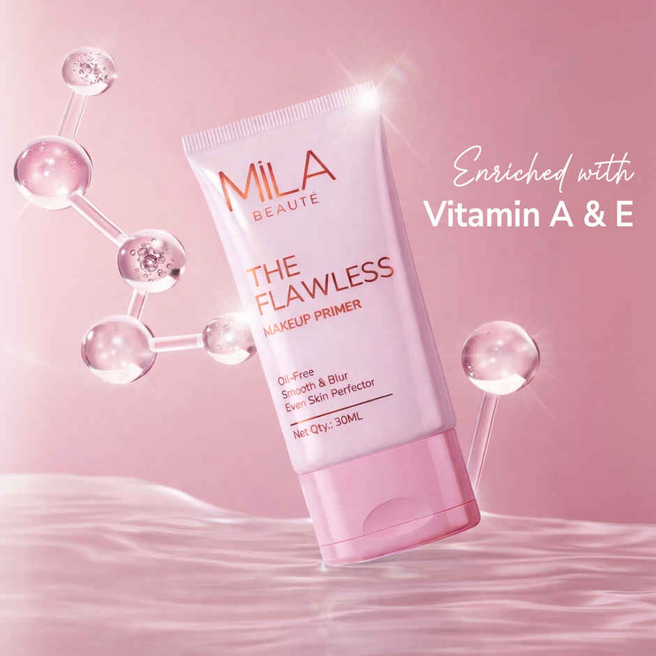 Mila Beaute Makeup Primer Smooth & Blurs Pores Oil-Free Mattifying Finish