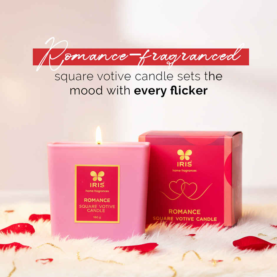 IRIS Blush of Romance Square Votive Candle