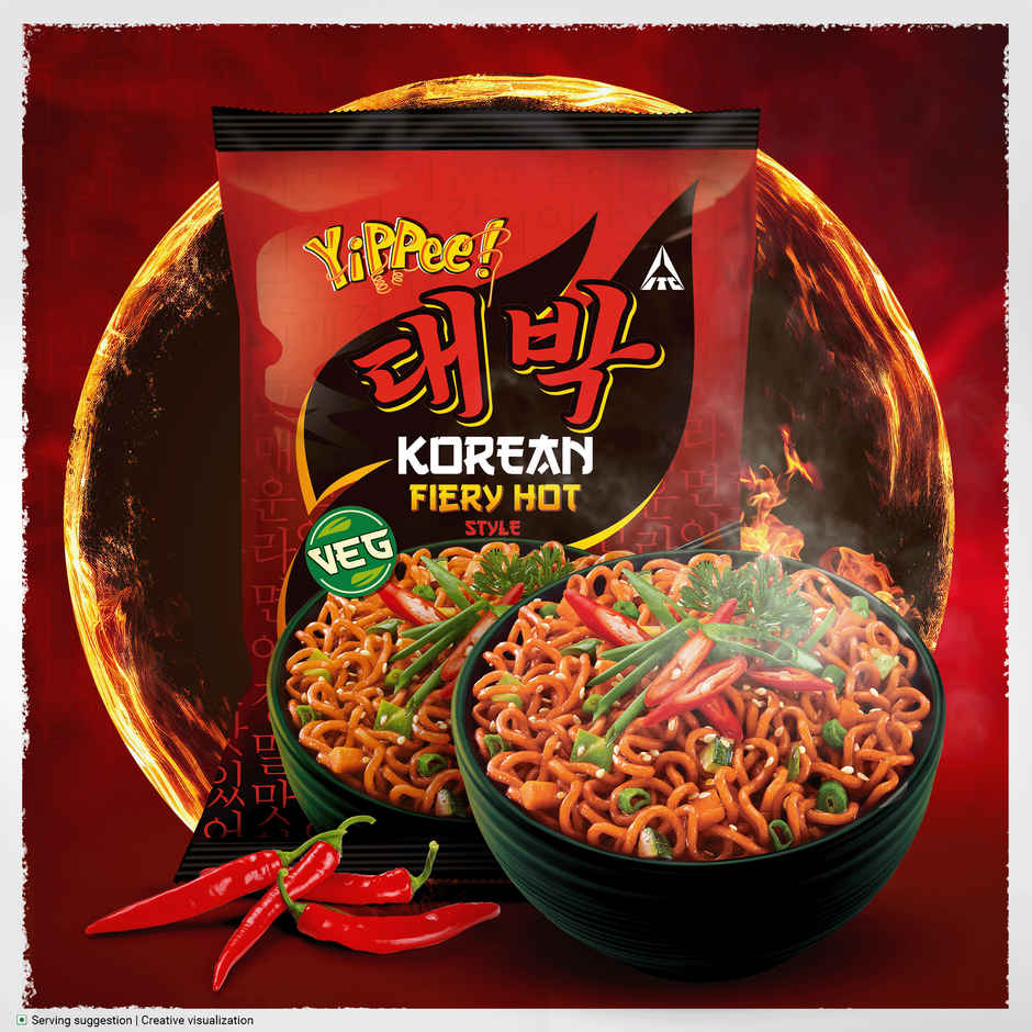 Yippee Korean Fiery Hot Noodles