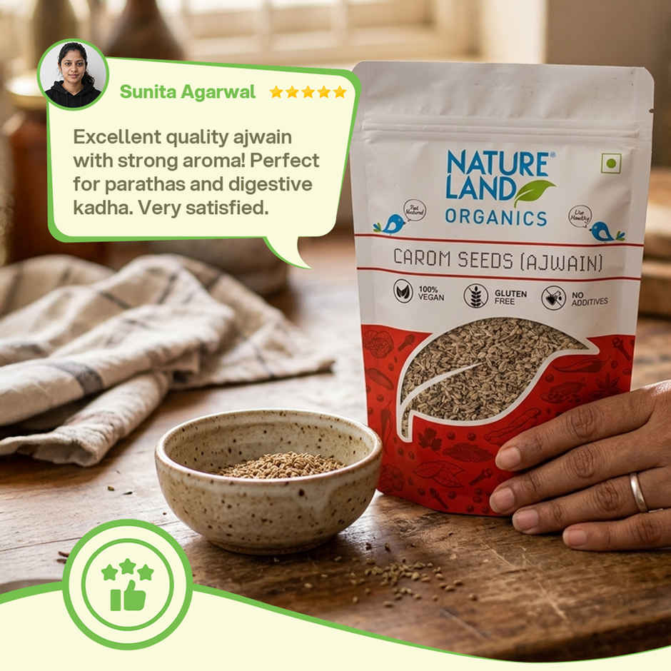 Natureland Organics Ajwain Carom Seeds