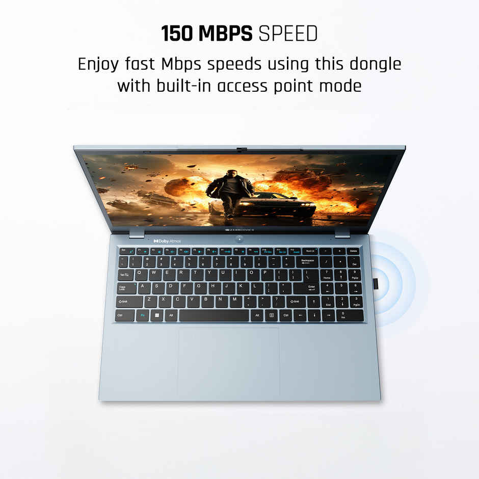 Zebronics USB150WF1 WiFi USB Mini Adapter Supports 150 Mbps