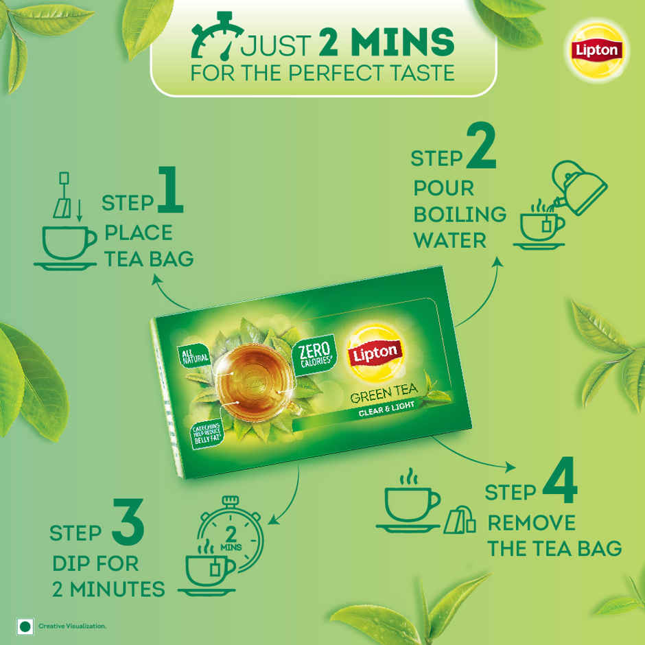 Lipton Clear & Light Green Tea Bags
