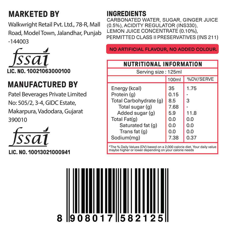 Tipsy Tiger Ginger Ale | Carbonated Beverage | Low Sugar | Made with Real Ginger