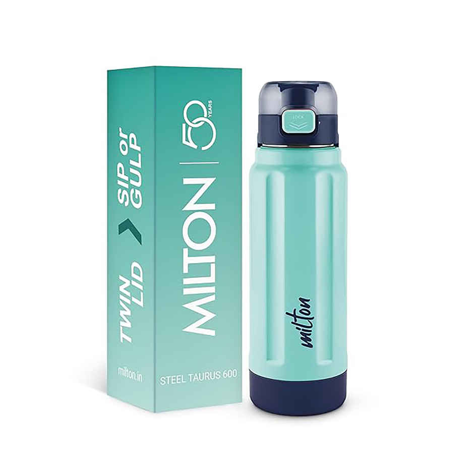 Buy Milton Taurus Steel Insulated Bottle | 560 ml | Light Blue | PU ...