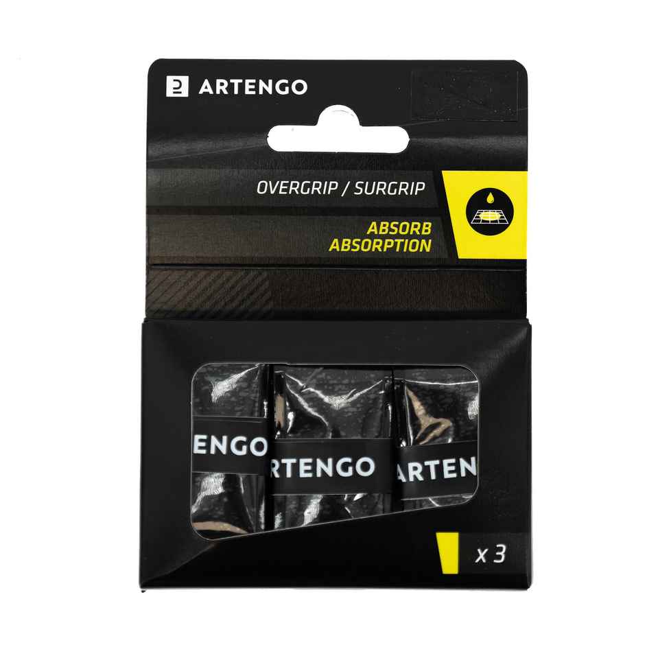 Decathlon Artengo Tennis Racket Overgrip Absorb | Black