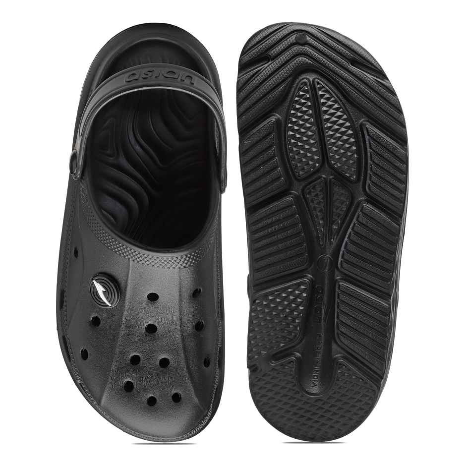 Asian Agc-14 Men Clogs Black (Size-6)