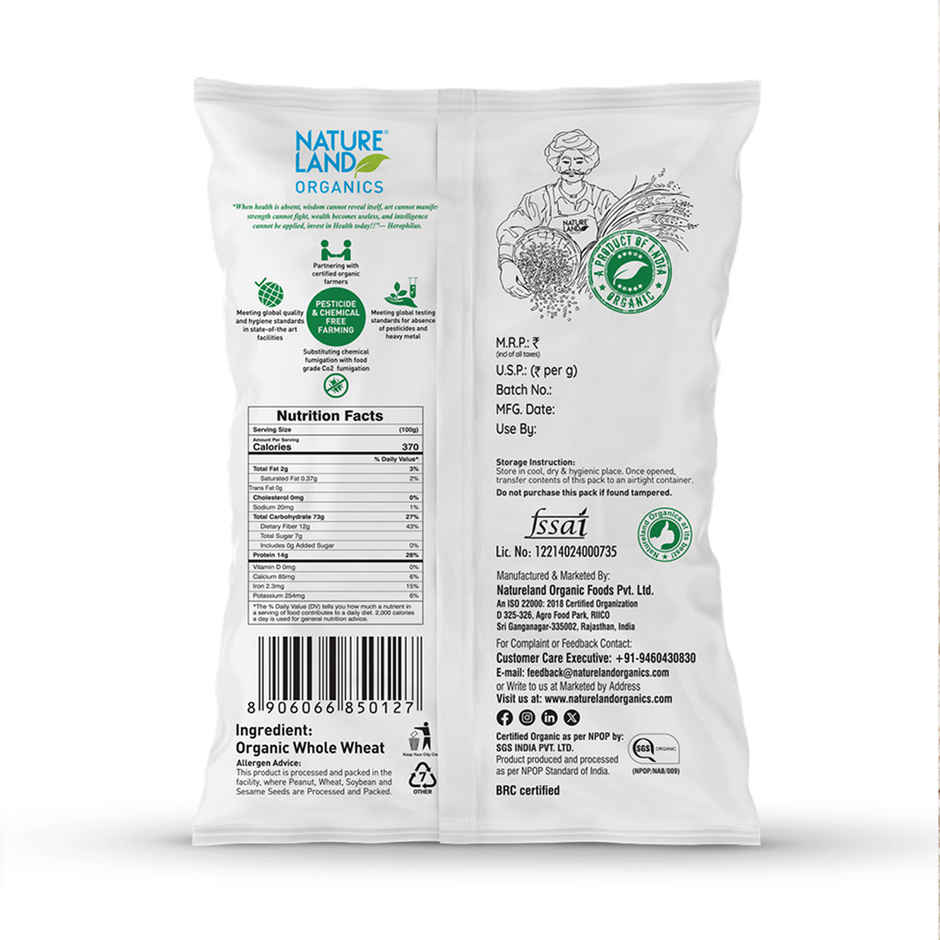 Natureland Organics Whole Wheat Flour