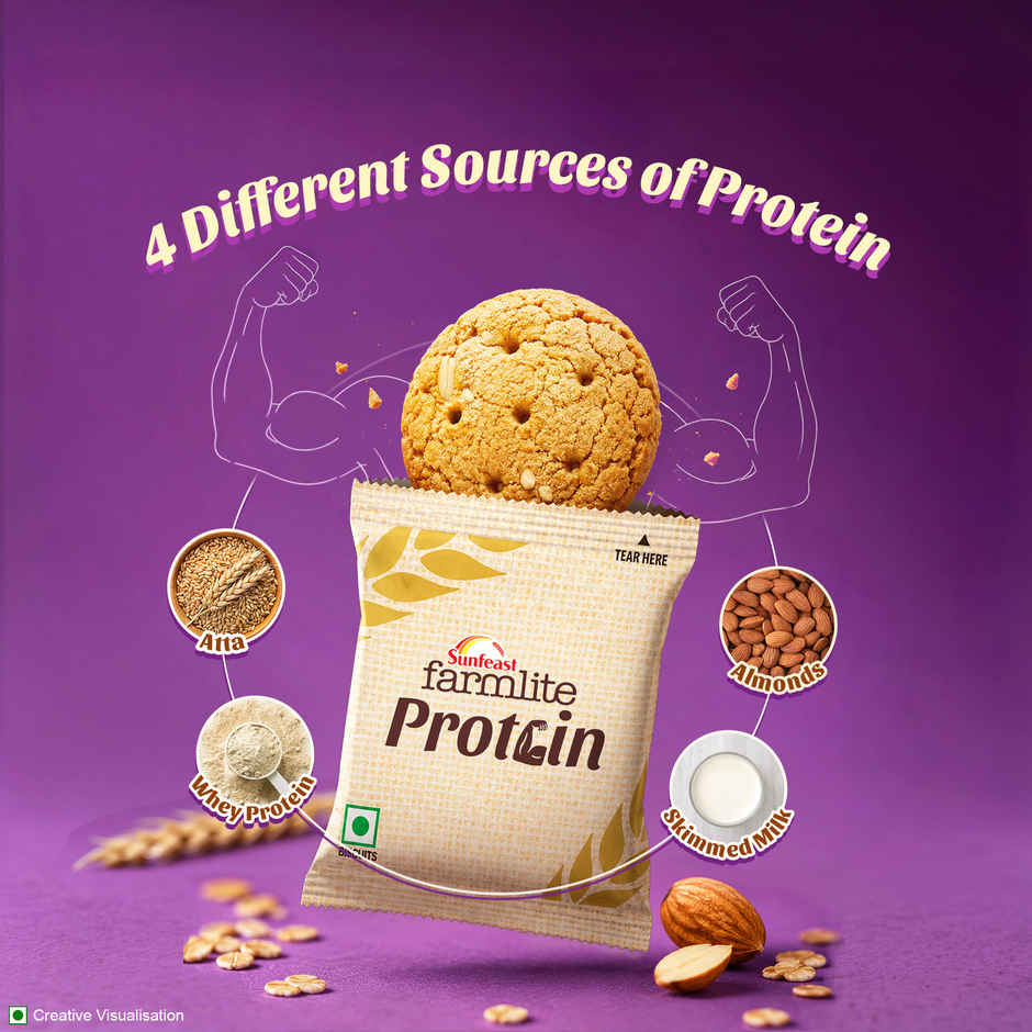 Sunfeast Farmlite Oats & Almond Protein Cookies