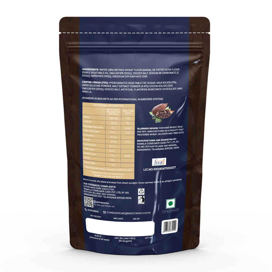 KYOMI Quattro Chocolate Flavoured Wafer Cubes