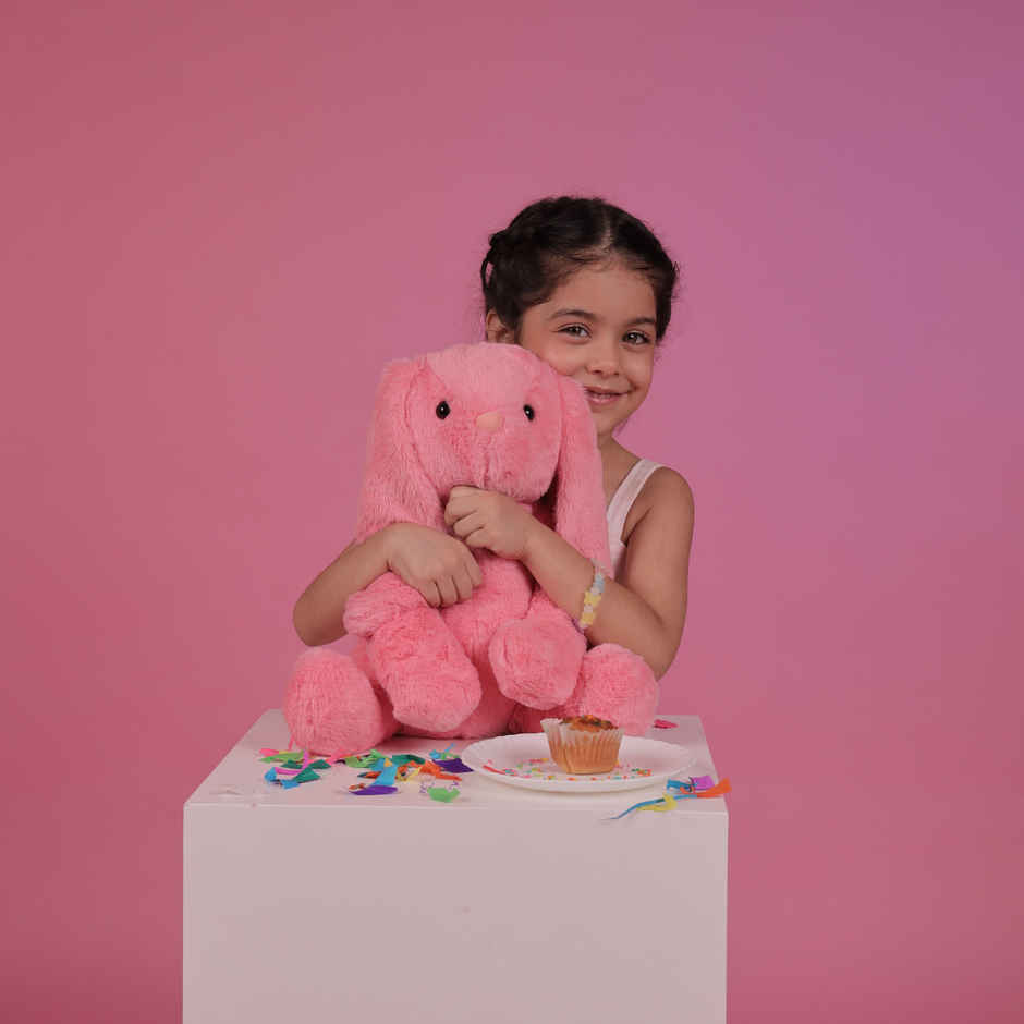Mirada Coral Bunny Soft Toy - 35Cm