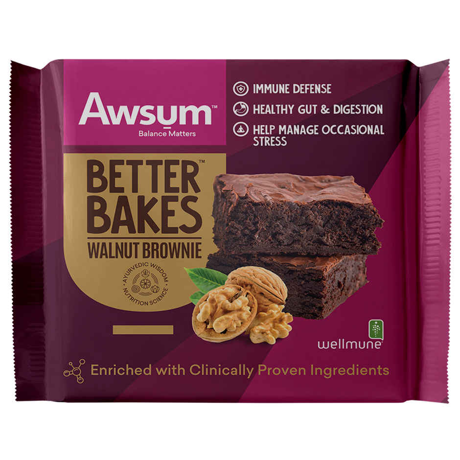 Awsum Better Bakes Walnut Brownie | Bakery Delight