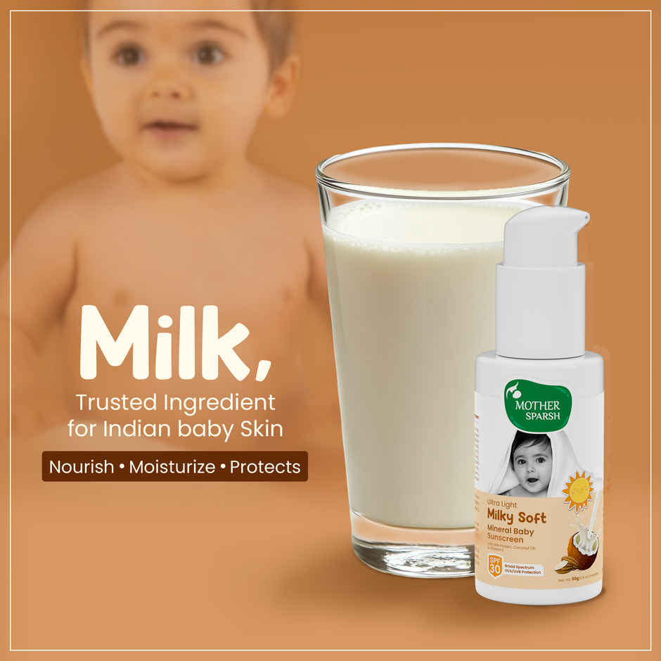 Mother Sparsh Ultra Light Milky Soft Baby Sunscreen