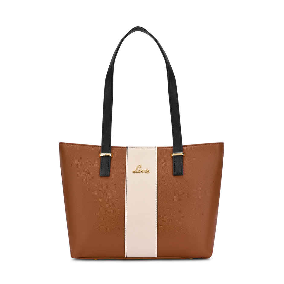 Lavie Women's Kara Colourblock Tote Handbag | Ladies purse | Shoulder Bag | Tan