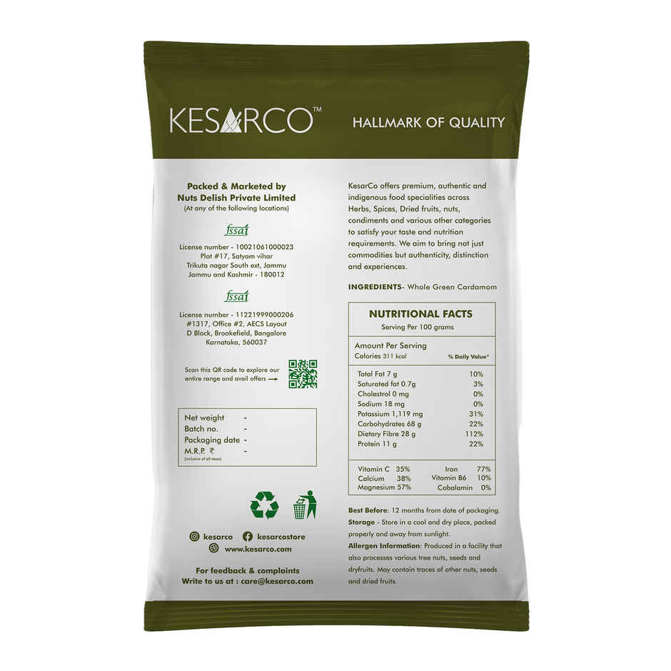 KESARCO Green Cardamom