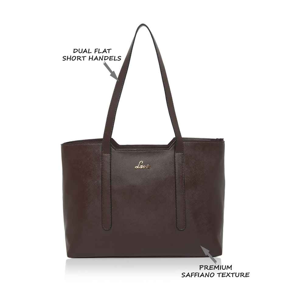 Lavie Women's Batsu Synthetic Leather Tote Bag | Medium | Maroon