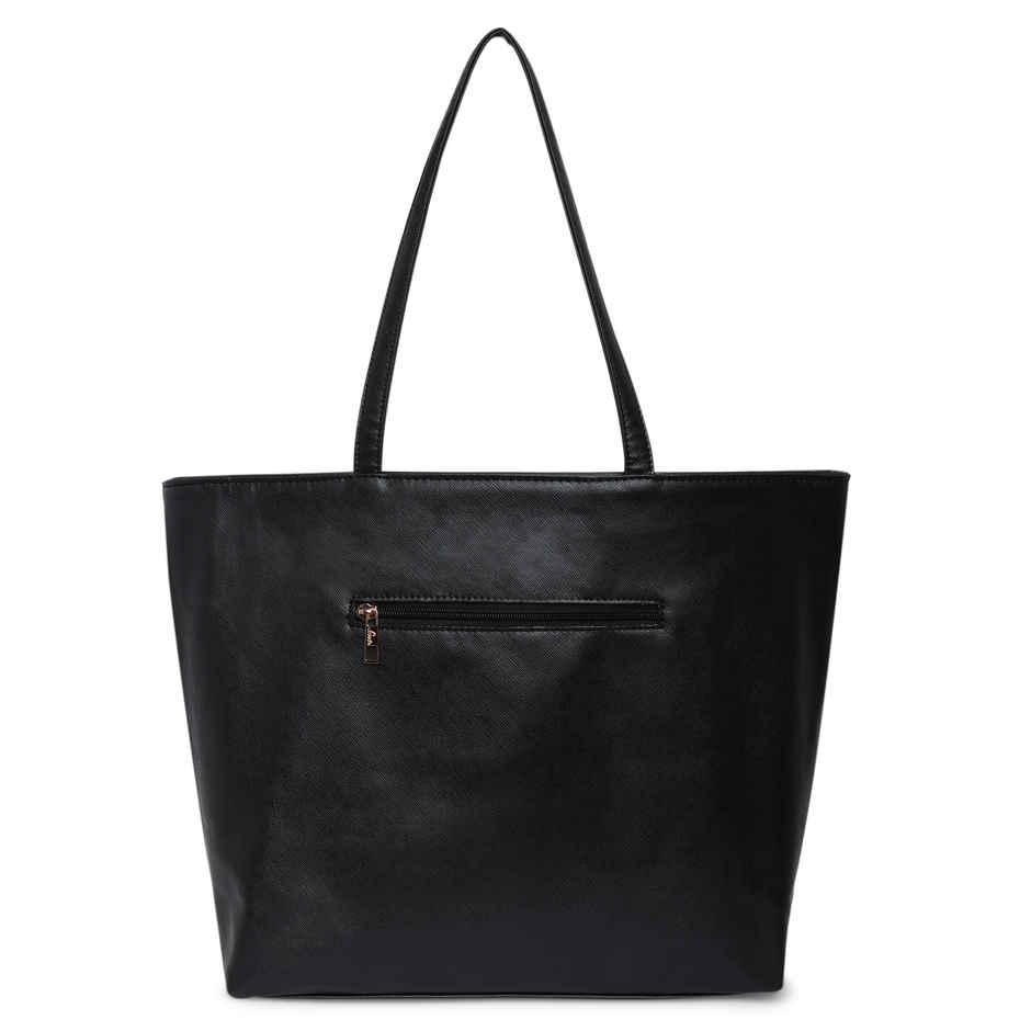 Lavie Women's Croc Nov Tote Handbag | Tote Bag For Work | Ladies purse | Shoulder Bag | Black