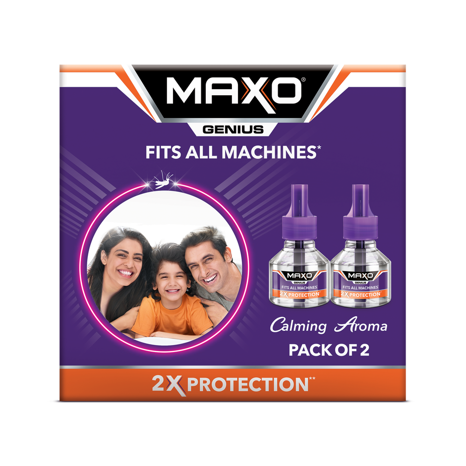 Maxo Genius Liquid Vaporiser Mosquito Repellent Combo