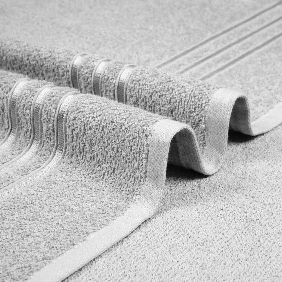 Mytrident Cotton Bath Towel | 400 GSM | Towels for Bath - Ice Grey