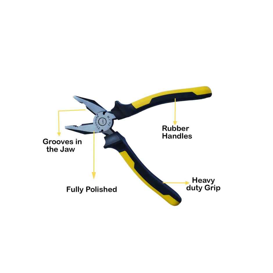 Themisto 8 Inch Combination Plier Crv (Yellow)