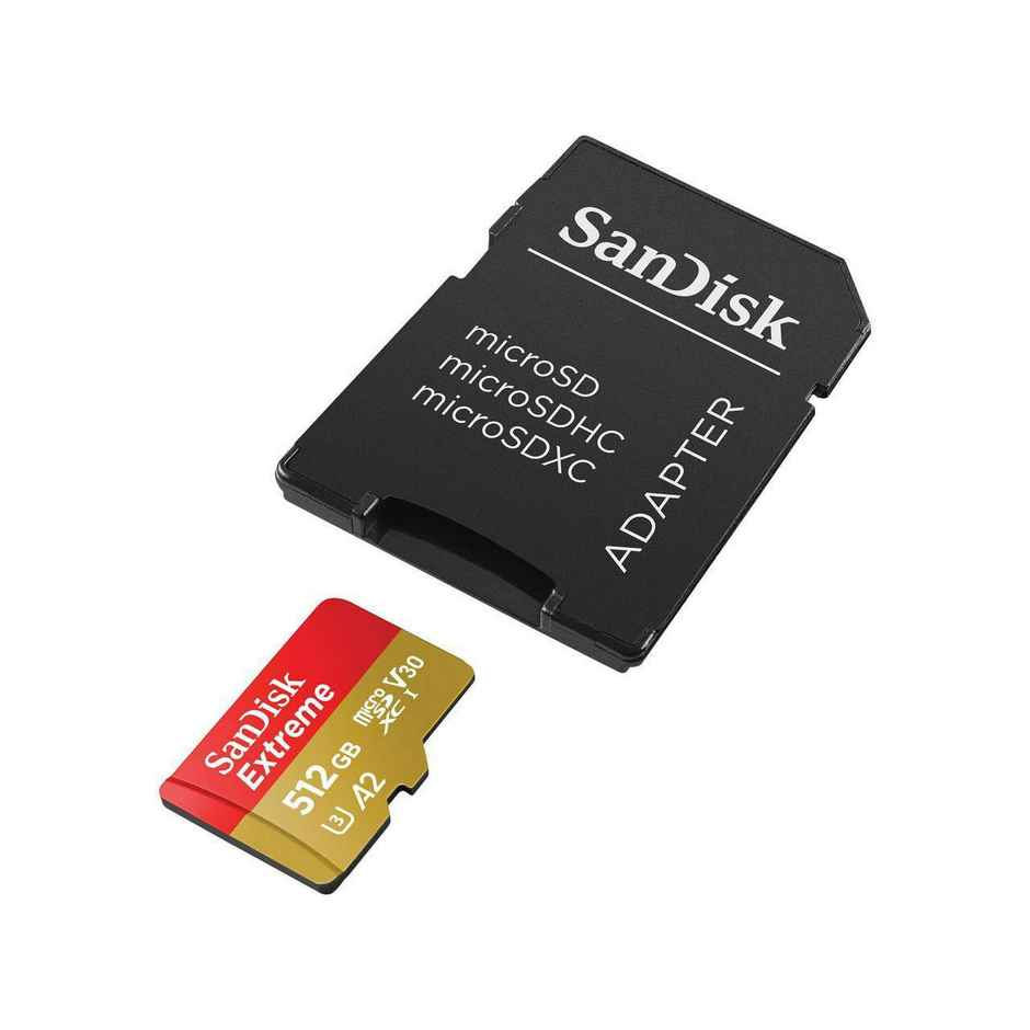 Sandisk Extreme Microsd Uhs I Card 512Gb For 4K Video,190Mb/S Read, 130Mb/S Write