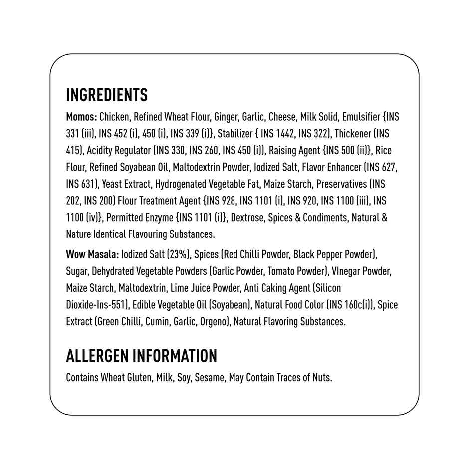 Wow! Momo Krunchyy Chicken Cheese Momos