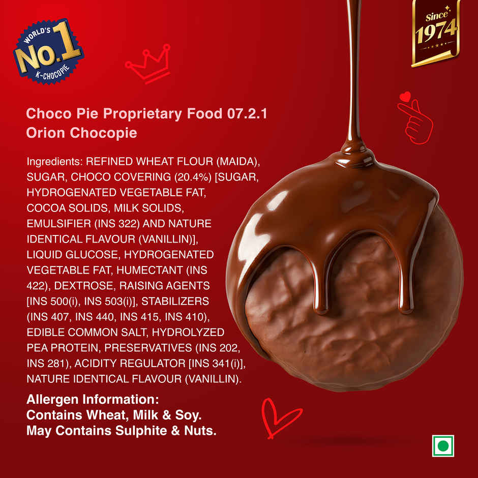 Orion Choco Pie | Chocolate Coated Soft Biscuit