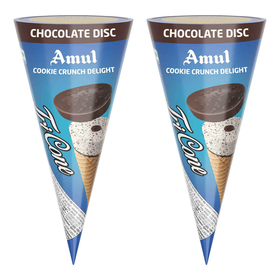 Amul Cookie Crunch Delight Ice Cream Cone Combo  