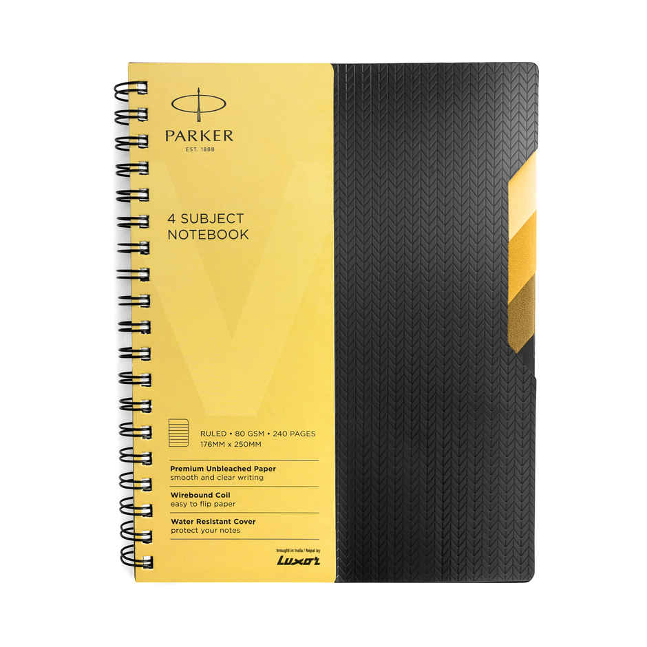 Parker Vector Gold B5 Size 4 Subject Note Book