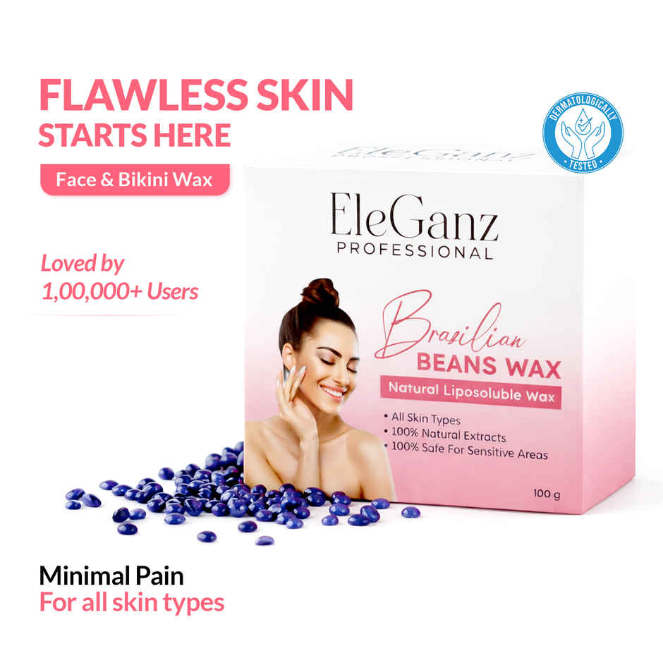 EleGanz Professional Brazilian Beans Hair Removal Natural Liposoluble Wax