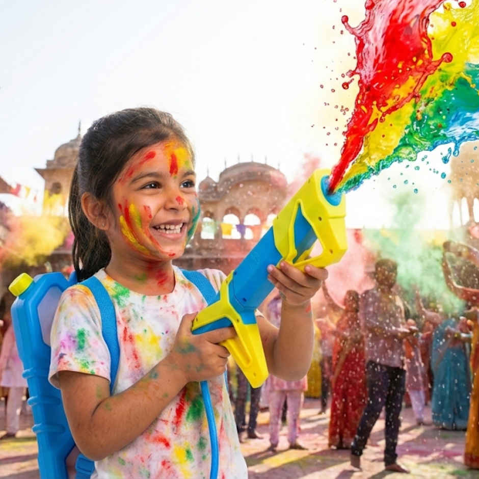 Superman Holi Water Tank Pichkari | 5.75 L | Tomuncle