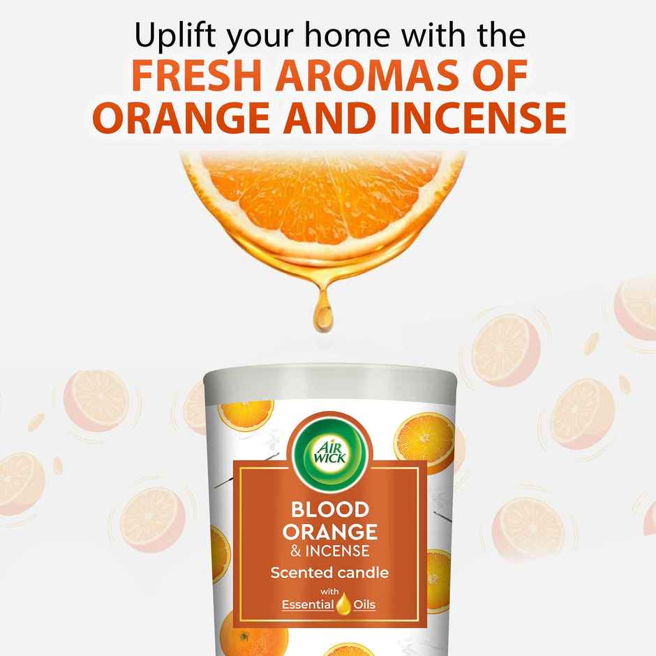 Airwick Home Fragrance Candle | Blood Orange & Incense