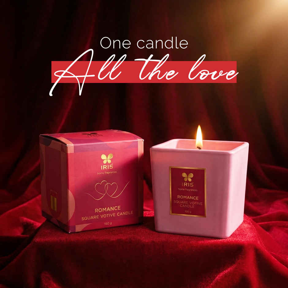 IRIS Blush of Romance Square Votive Candle