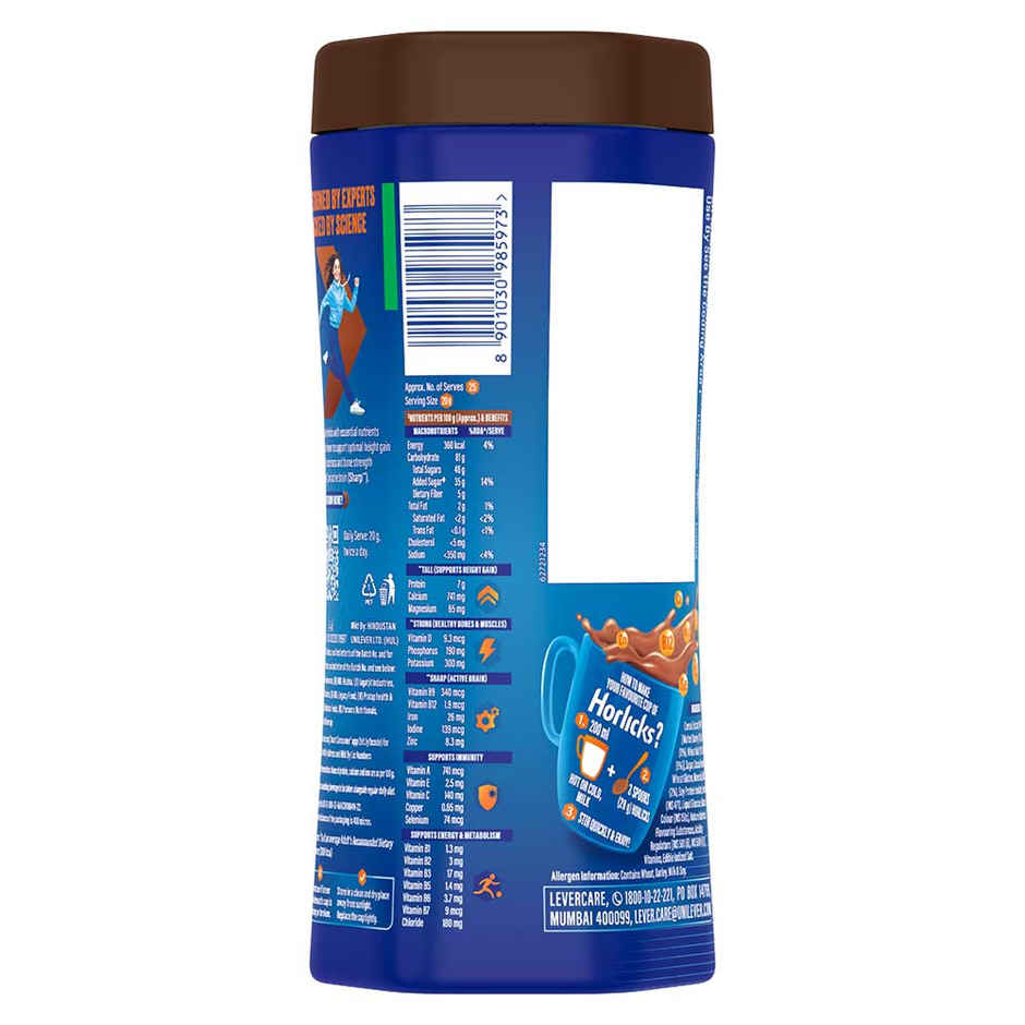 Horlicks Chocolate Nutrition Drink, Refill