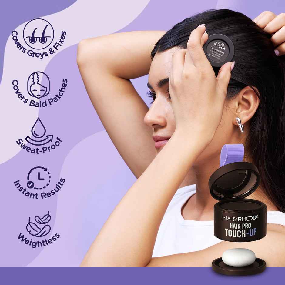 Hilary Rhoda Hair Pro Touch Up | Instant Grey Roots | Sweat Proof | Deep Brown - Shade 02