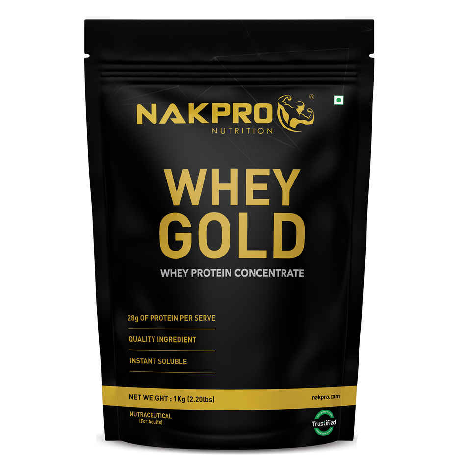 NAKPRO Whey Gold Protein Concentrate Trustified Certified | Unflavored