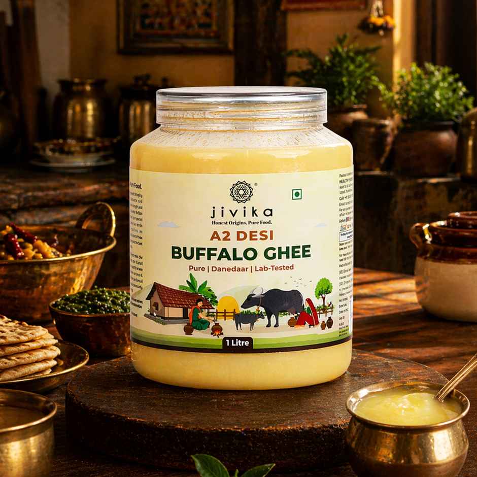 Jivika A2 Desi Buffalo Ghee | Traditionally Churned Bilona Method