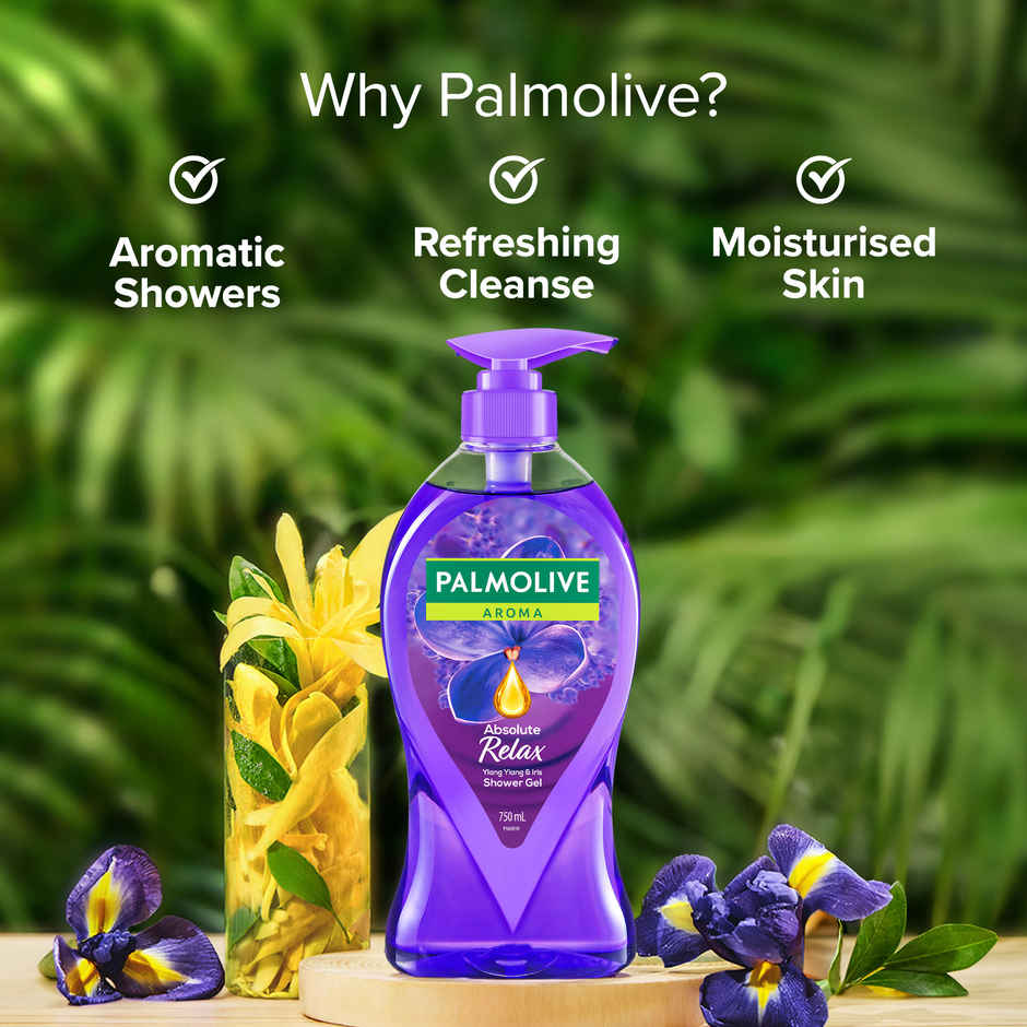 Palmolive Iris & Ylang Ylang Essential Oil Aroma Absolute Relax, Moisturizing Body Wash