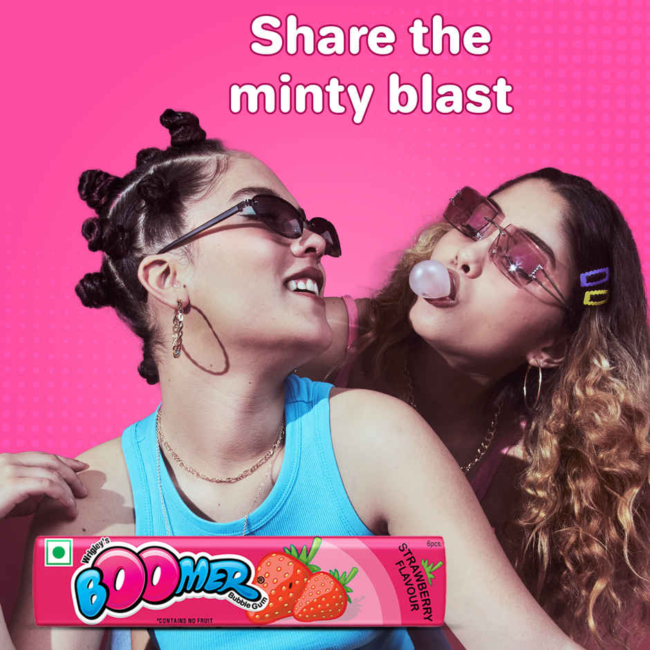 Boomer Strawberry Flavoured Chewing Gum