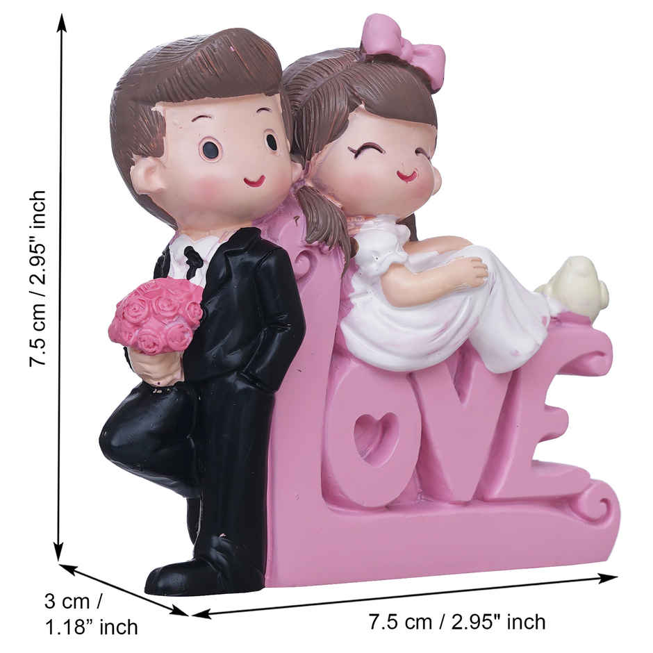 eCraftIndia Cute Couple Love Decorative Showpiece Gifts