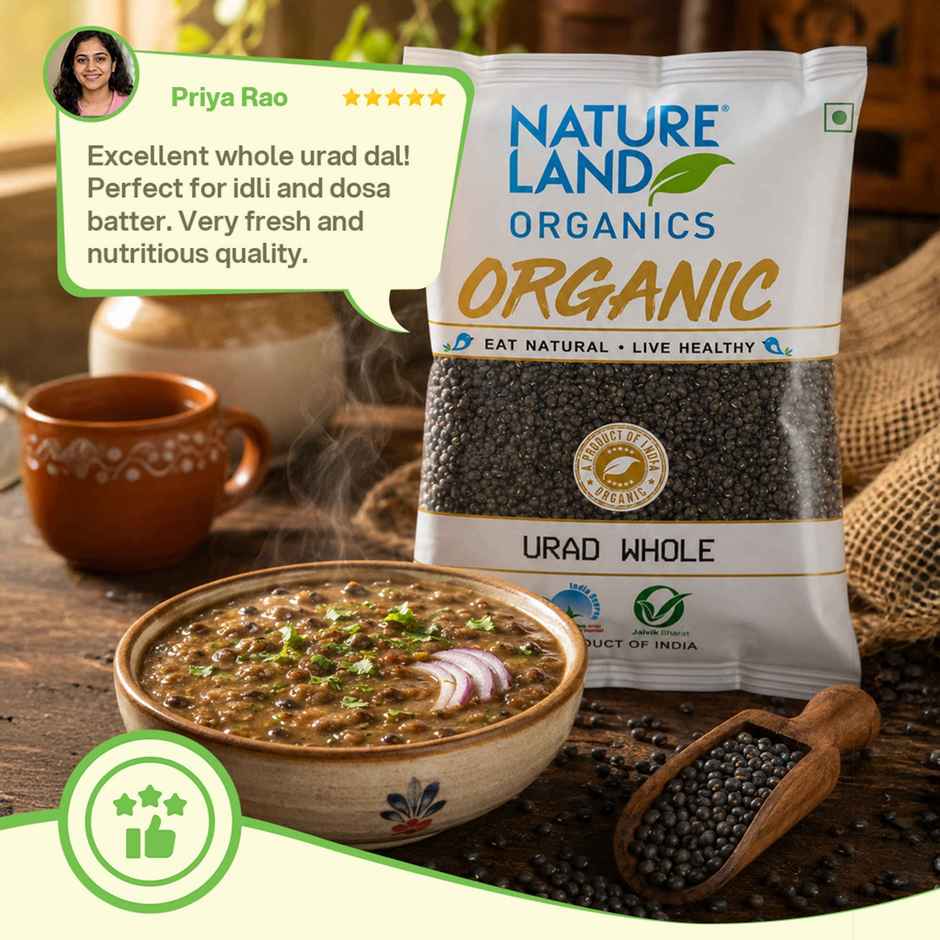 Natureland Organics Urad Whole