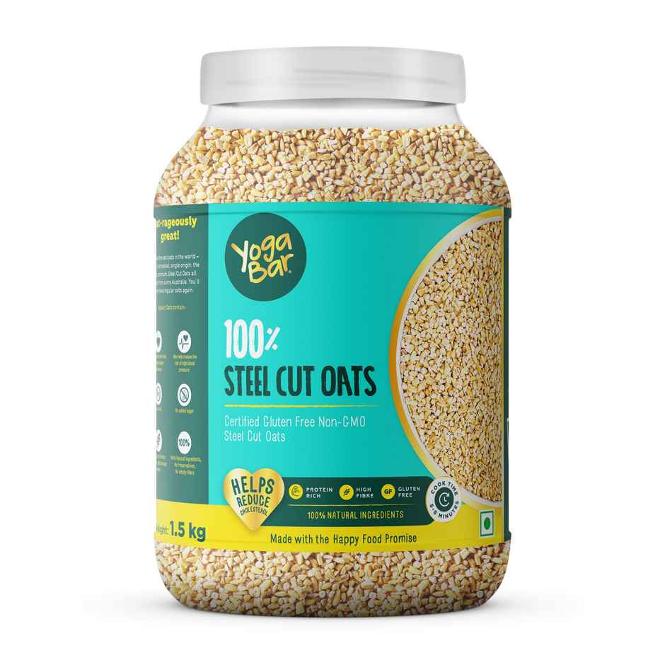 Yoga Bar Steel Cut Oats Whole Grain, Gluten-Free, High Fiber, Non-GMO, Protein-Rich, No Sugar Added
