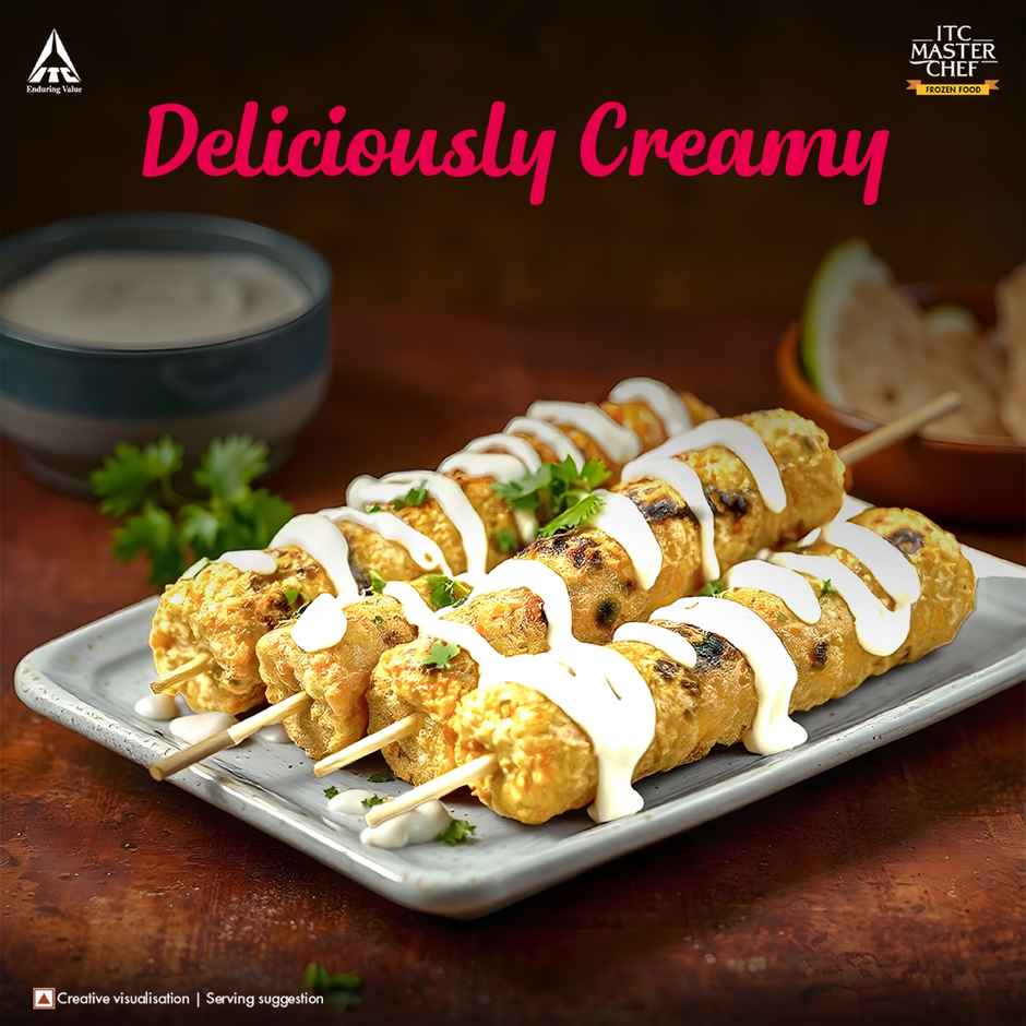 ITC Master Chef Chicken Malai Seekh Kebab | High in Protein | No Added preservatives