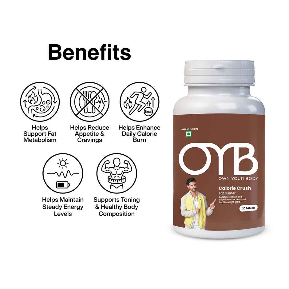 OYB Fat Burner with Garcinia, Green Tea & ACV