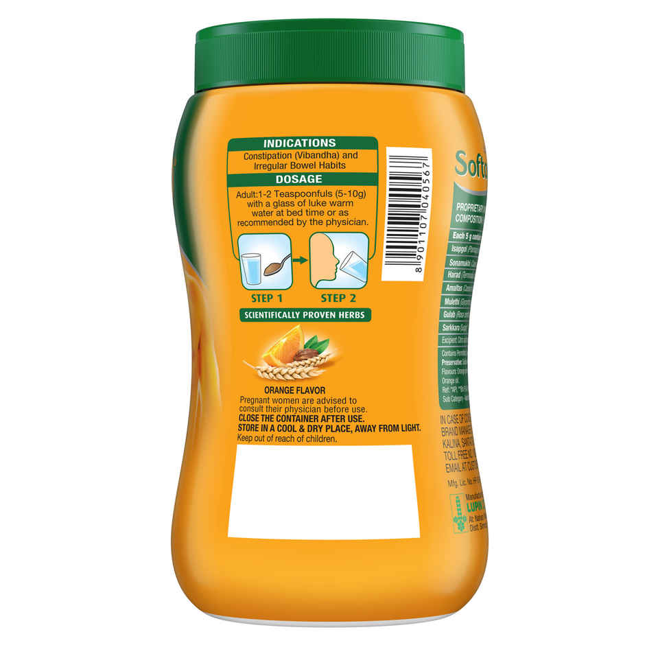 Softovac Isabgol Powder | Bowel Regulator Orange Flavour