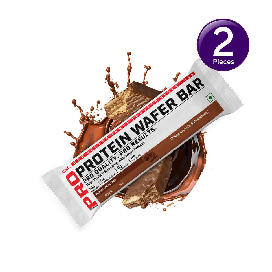 GNC Protein Wafer Bar - Chocolate | 10g Whey Protein Combo