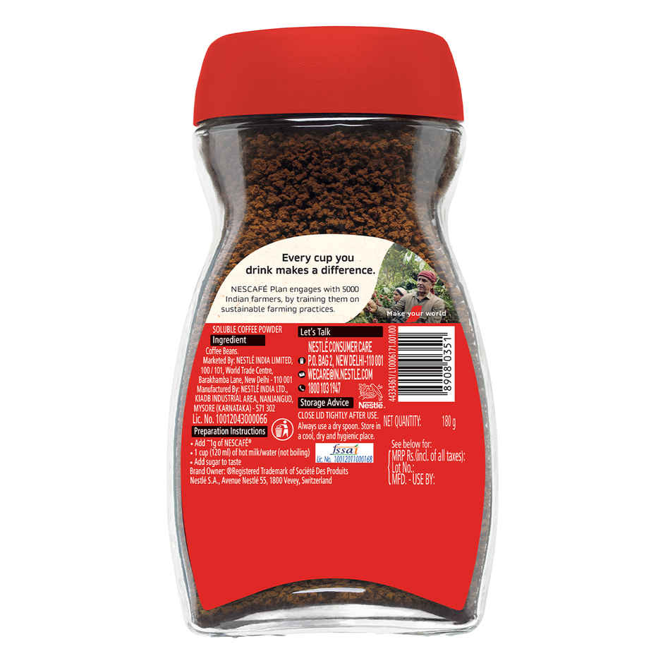 Nescafe Classic - Instant Coffee Powder - Pure Coffee
